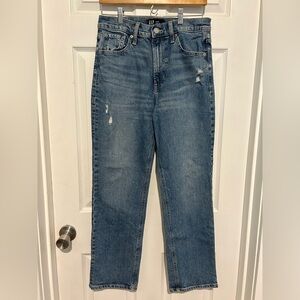 Gap denim high rise straight 8/28R